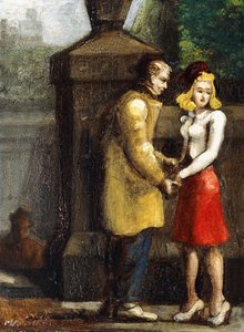 Doubtful Parting by Reginald Marsh