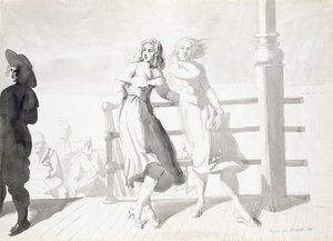 On the Boardwalk by Reginald Marsh