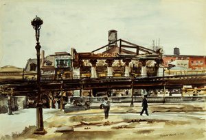 The El by Reginald Marsh