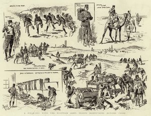 A Field-Day with the Egyptian Army, Troops manoeuvring outside Cairo by Reginald Thomas Cleaver