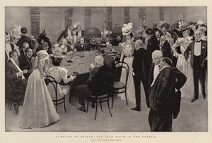 Gambling at Ostend, the Club Prive of the Kursaal by Reginald Thomas Cleaver