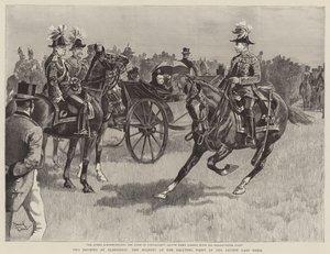 Queen Victoria at the saluting point at the review last week by Reginald Thomas Cleaver