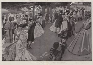 Royal Ascot, the Scene in the Enclosure by Reginald Thomas Cleaver