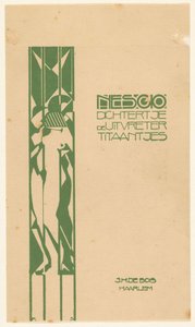 Cover Design for: Nescio, Dichtertje, de Uitvreter en Titaantjes, 1918