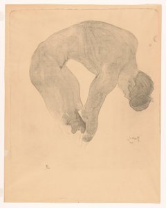 Bending Naked Man
