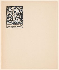 Christmas Card with Human Figure and Animals