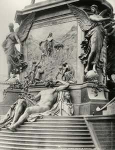 Berlin, Monument to Kaiser Wilhelm I, Base by Reinhold Begas