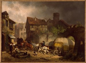 Swabian Village Scene