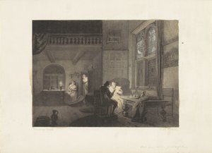 Interior with Figures by Candlelight