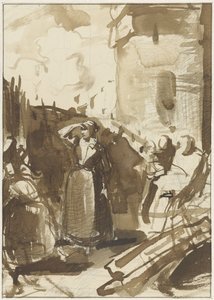 Woman Behind the Wall of a Besieged City (Kenau Simonsdochter Hasselaer?)
