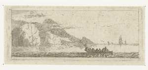 Small Seascape with a Sloop by Reinier Nooms