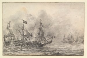 Naval Battle by Reinier Nooms