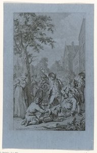 Mistreatment of the Corpse of Pastor P. van den Bosch in Zoetermeer, 1787 by Reinier Vinkeles (I)