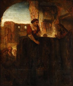 Christ and the Woman of Samaria at the Well by Rembrandt