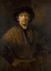 Large Self-Portrait by Rembrandt van Rijn