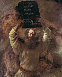 Moses Smashing the Tablets of the Law by Rembrandt van Rijn
