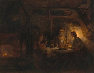 Philemon and Baucis by Rembrandt Harmensz. van Rijn