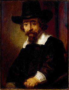 Portrait of Dr. Ephraim Bueno by Rembrandt Harmensz. van Rijn
