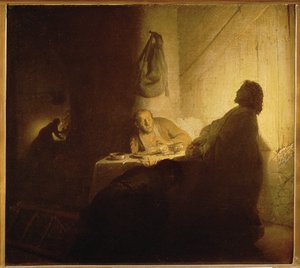 Supper at Emmaus by Rembrandt Harmensz. van Rijn