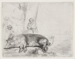 The Hog by Rembrandt van Rijn