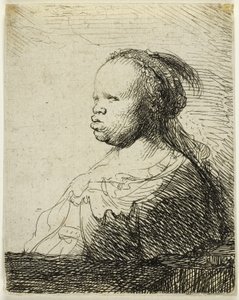 The White Negress, c.1630 by Rembrandt Harmensz. van Rijn