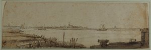 View of the River IJ from the Diemerdijk, c.1650
