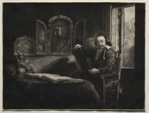 Abraham Francen, Apothecary by Rembrandt van Rijn