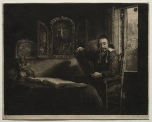Abraham Francen, Apothecary by Rembrandt van Rijn