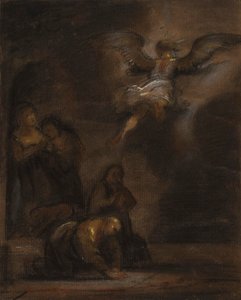 Abraham and the Angel by Rembrandt van Rijn