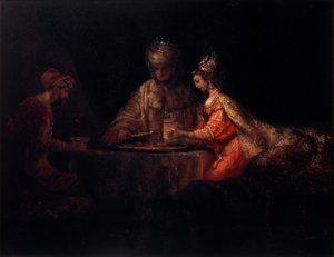Ahasuerus, Haman and Esther, 1660