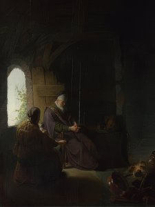 Anna and the Blind Tobit by Rembrandt van Rijn