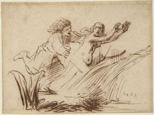 Apollo and Daphne by Rembrandt van Rijn