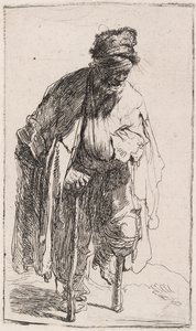 Beggar with a wooden leg by Rembrandt van Rijn