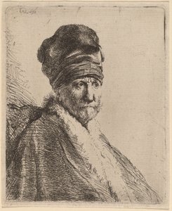Bust of a Man Wearing a High Cap, Three-Quarters Right (The Artist