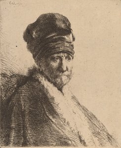 Bust of a Man Wearing a High Cap, Three-Quarters Right (The Artist