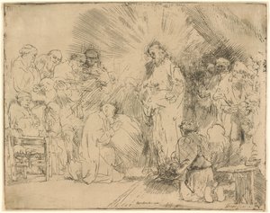 Christ Appearing to the Apostles by Rembrandt van Rijn