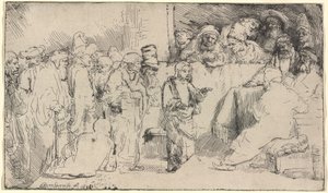 Christ Disputing with the Doctors: a Sketch by Rembrandt van Rijn
