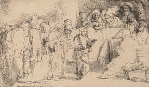 Christ Disputing with the Doctors: a Sketch by Rembrandt van Rijn
