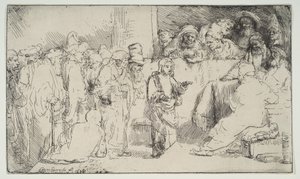 Christ Disputing with the Doctors, a sketch, 1652 by Rembrandt van Rijn