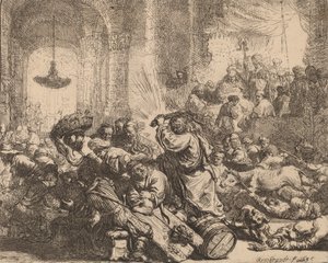 Christ Driving the Money Changers from the Temple