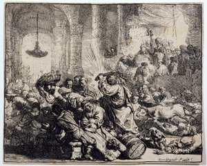 Christ Driving the Moneychangers from the Temple