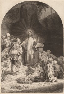 Christ Preaching and Healing (Fragment from the Hundred Guilder Print)