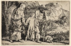 Christ Returning from the Temple with His Parents by Rembrandt van Rijn