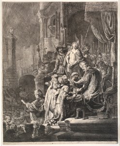 Jesus Before Pilate: Large Plate