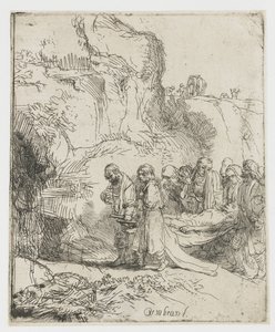 Christ Carried to the Tomb by Rembrandt van Rijn