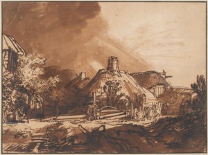 Cottages under a Stormy Sky, c. 1640