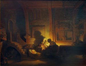 The Holy Family by Rembrandt van Rijn