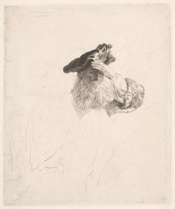 Old Man Shading His Eyes with His Hand by Rembrandt van Rijn