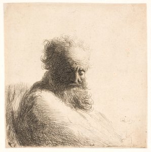 Old Bearded Man. Bust by Rembrandt van Rijn