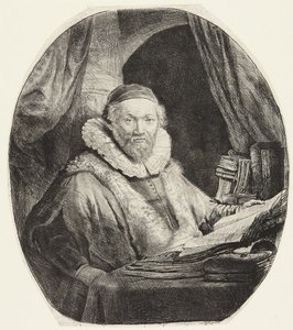 Jan Uytenbogaert, Preacher of the Remonstrants by Rembrandt van Rijn